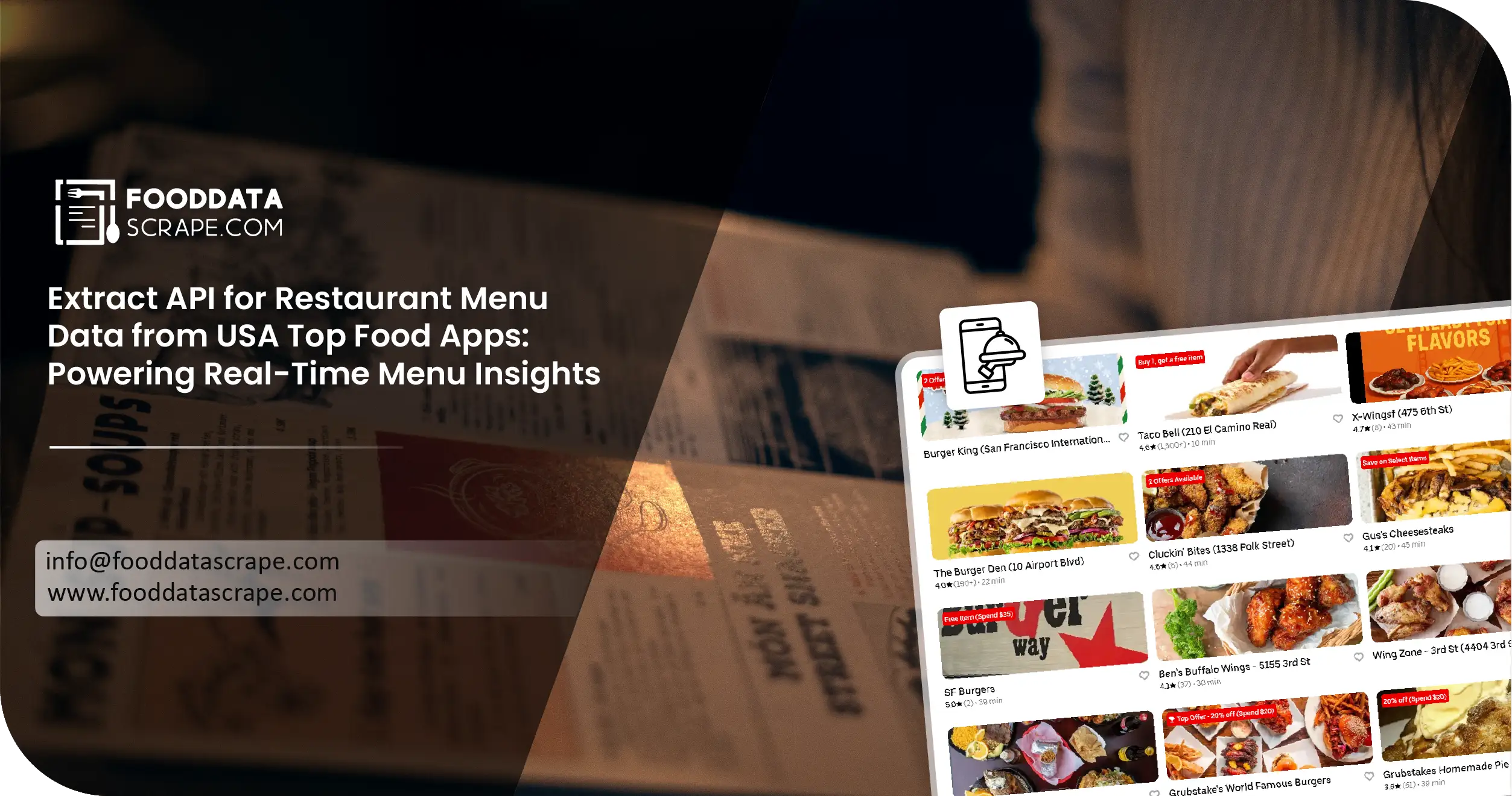 Real-Time Restaurant Menu Data USA